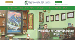 Desktop Screenshot of kathmanduecohotel.com